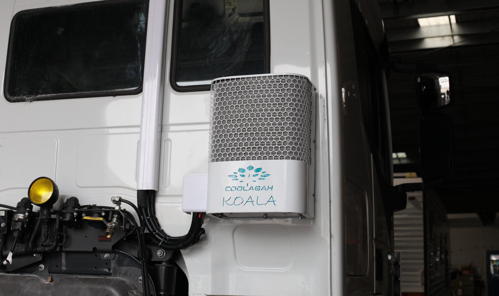 A Coolabah Koala unit fitted to the rear wall of a truck cab