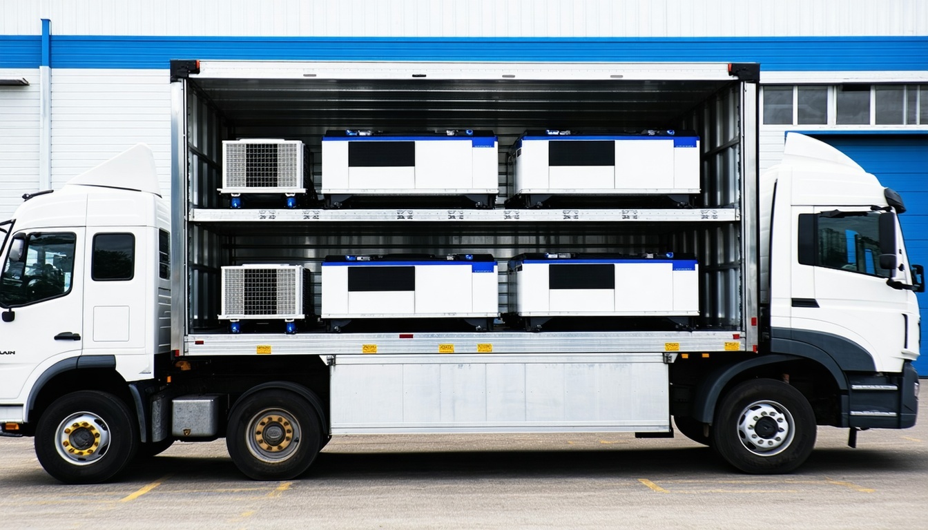 Easy installation of lithium bunk cooler in various truck models