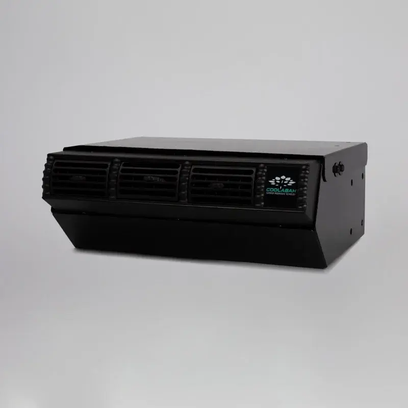 Standard evaporator system, a black under-bunk unit with three adjustable vents